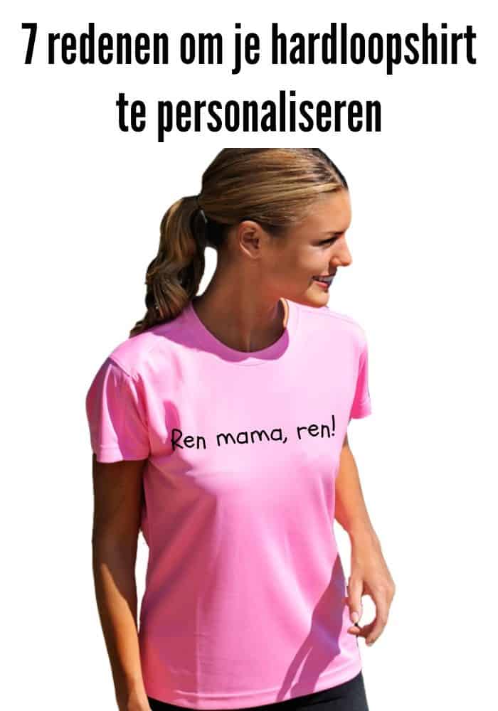 dames hardloopshirt paars T-shirts.nl