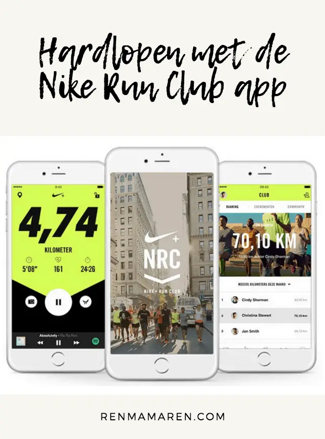 Hardlopen met de Nike Run Club app
