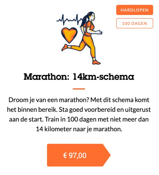 sportrusten marathon schema