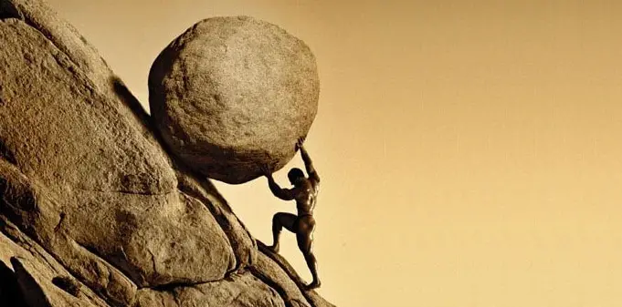 Rennen als Sisyphus